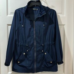 Navy Blue Rain Jacket